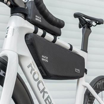  Torba sakwa rowerowa mocowana pod ramę 2.9l - czarna - zdj. dodatkowe 3