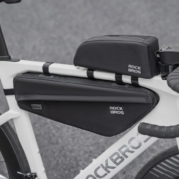 Torba sakwa rowerowa mocowana pod ramę 2.9l - czarna - zdj. dodatkowe 7