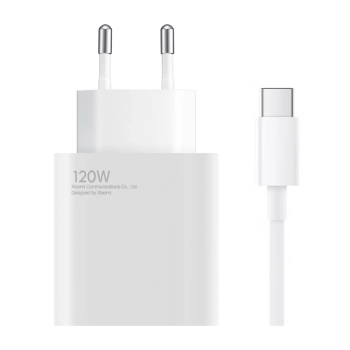 Ładowarka sieciowa Xiaomi USB-A 120W 6A z kablem USB-C - biała