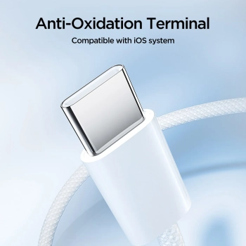  Kabel przewód Ben Series USB-C 60W 1 m - biały - zdj. dodatkowe 5