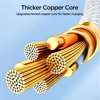  Kabel przewód Ben Series USB-C 60W 1 m - biały - zdj. dodatkowe 6