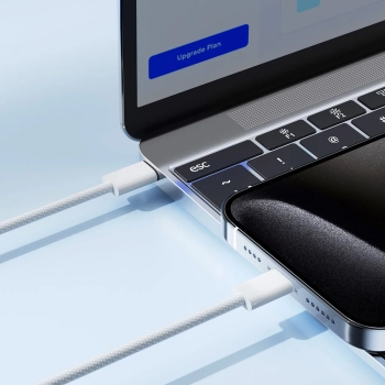  Kabel przewód Ben Series USB-C 60W 1 m - biały - zdj. dodatkowe 7