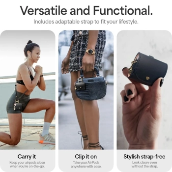  Etui na słuchawki AirPods 4 Cyrill Mini Bag - czarny - zdj. dodatkowe 6