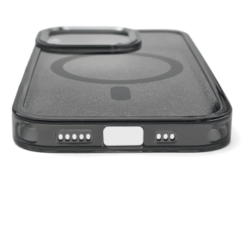  Etui ochronne na Samsung Galaxy S24 FE Glitter Case MagSafe - czarne z brokatem - zdj. dodatkowe 3