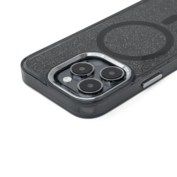  Etui ochronne na Samsung Galaxy S24 FE Glitter Case MagSafe - czarne z brokatem - zdj. dodatkowe 4