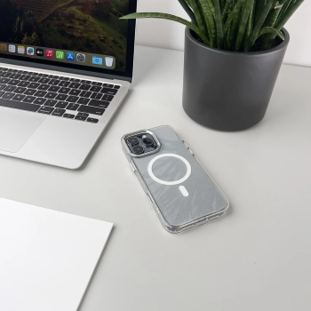  Etui ochronne na Samsung Galaxy S24 FE Glitter Case Mag Safe - przezroczyste z brokatem - zdj. dodatkowe 3