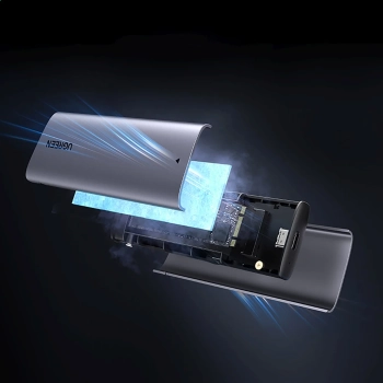  Obudowa na dysk M.2 NVMe/SATA SSD - srebrna - zdj. dodatkowe 8