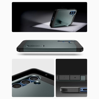  Etui pokrowiec na Samsung Galaxy S25+ Tough Armor MagSafe - zielone - zdj. dodatkowe 4