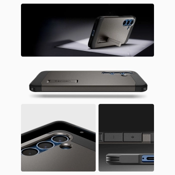  Etui na Samsung Galaxy S25 z podstawką Tough Armor MagSafe - szare - zdj. dodatkowe 6