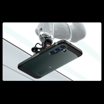  Etui na Samsung Galaxy S25 z podstawką Tough Armor MagSafe - zielone - zdj. dodatkowe 3