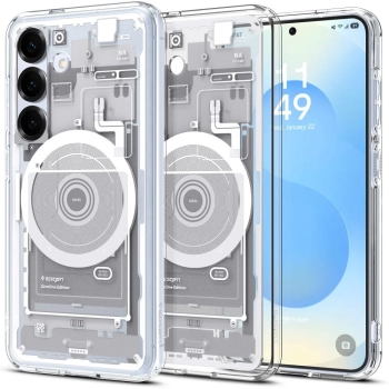 Etui na Samsung Galaxy S25 Zero One Ultra Hybrid Mag - białe