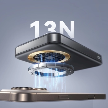  Powerbank 10000mAh 22.5W Qi2 JR-PBM12 MagSafe z podstawką - czarny - zdj. dodatkowe 7