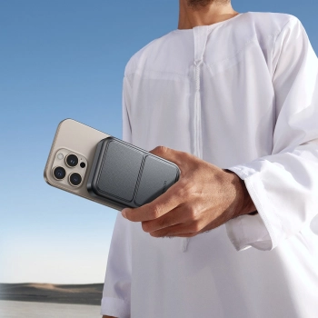  Powerbank 10000mAh 22.5W Qi2 JR-PBM11 MagSafe z podstawką - czarny - zdj. dodatkowe 10