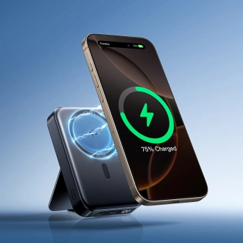  Powerbank 10000mAh 22.5W Qi2 JR-PBM11 MagSafe z podstawką - czarny - zdj. dodatkowe 6