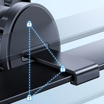  Uchwyt samochodowy do telefonu na kratkę nawiewu - czarny - zdj. dodatkowe 5