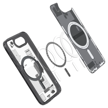 Etui case na iPhone 16e Zero One Ultra Hybrid MagSafe - czarne - zdj. dodatkowe 8