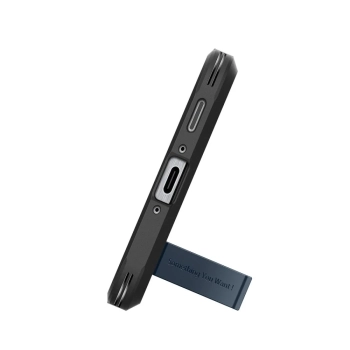  Etui plecki na Samsung Galaxy A56 5G z podstawką Tough Armor - szaro czarny - zdj. dodatkowe 6