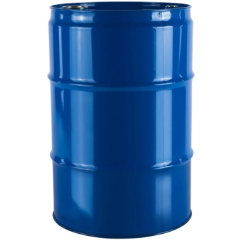 Beczka stalowa metalowa TH 216,5L z rowkami otwory 3/4'' i 2'' w wieku - granatowa