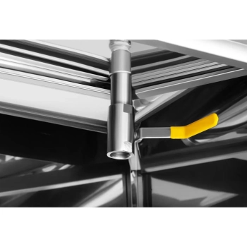  Frytownica podwójna dwukomorowa z szafką 400V - 2x10L - zdj. dodatkowe 5