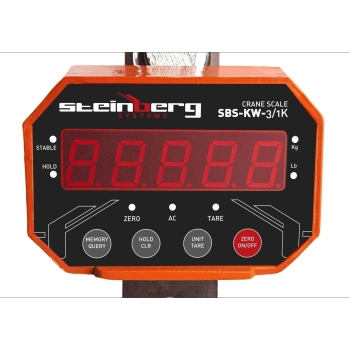  Waga hakowa 3000 Kg z pilotem dla przemysłu i handlu - LED - zdj. dodatkowe 4