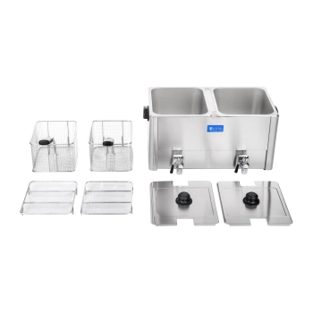  Frytownica elektryczna podwójna z kranami spustowymi termostat EGO 2x8L - zdj. dodatkowe 4