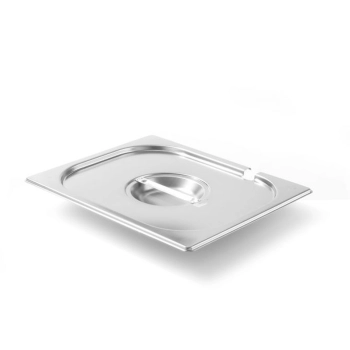 Pokrywka stalowa do GN Kitchen Line z wycięciem na chochlę GN 1/4 - Hendi 806951