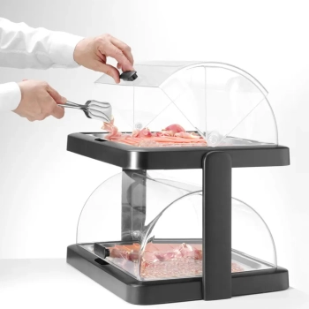  Witrynka do ekspozycji potraw chłodzona wkładami 48x35x48cm - UNIQ Hendi 871812 - zdj. dodatkowe 2