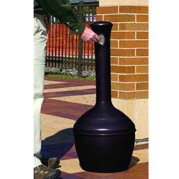  Popielniczka wolnostojąca zewnętrzna czarna z pojemnikiem 15L śr. 33cm wys. 100cm - zdj. dodatkowe 1