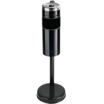 Popielniczka do wewnątrz na stojaku z pojemnikiem koszem na odpadki śr. 15cm wys. 85cm