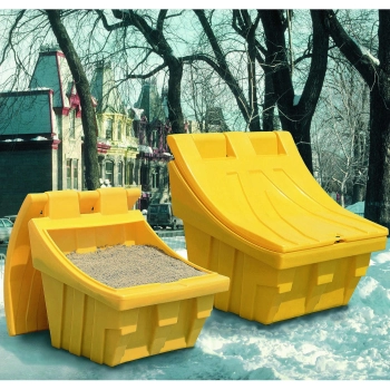  Pojemnik skrzynia na piasek piach i sól do chodników 300kg żółty - zdj. dodatkowe 1