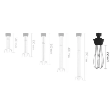 Ramię ubijające z rózgą trzepaczka do napędu miksera blendera ręcznego Royal Catering RCMA-250W 250mm - zdj. dodatkowe 3