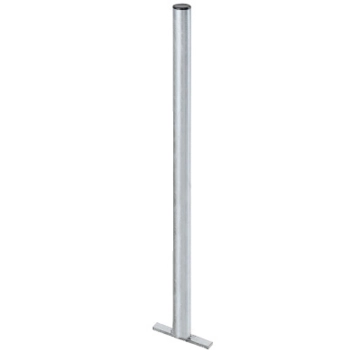 Słupek stalowy do zamocowania kosza i zasobnika na torebki 150cm