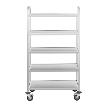  Wózek kelnerski cateringowy 5-półkowy ze stali nierdzewnej do gastronomii RCSW-5.1 - zdj. dodatkowe 2