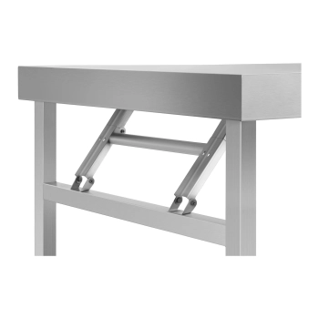  Składany stół roboczy ze stali nierdzewnej 120 x 60cm do 120kg Royal Catering RCAT-120K - zdj. dodatkowe 2