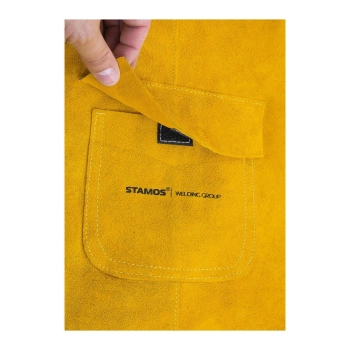  Wytrzymały fartuch dla spawacza ochronny skórzany rozmiar XL - zdj. dodatkowe 4