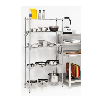  Regał magazynowy druciany ażurowy kolor szary 180x90x35cm do 150kg - zdj. dodatkowe 7