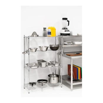  Regał magazynowy druciany ażurowy chromowany 137x90x35cm do 120kg - zdj. dodatkowe 7