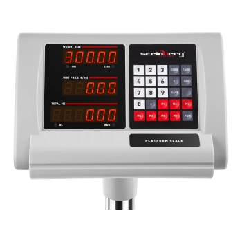  Waga platformowa magazynowa licząca 45x60cm zasilacz + akumulator 300kg / 50g - zdj. dodatkowe 3