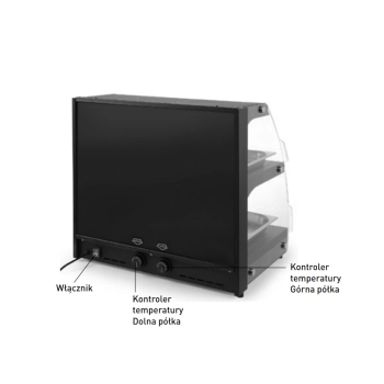  Witryna grzewcza do pogrzewania i prezentacji potraw kwarcowa szer. 650mm - zdj. dodatkowe 5