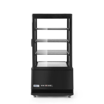  Witryna chłodnicza cukiernicza 3 półki 68L LED - czarna - zdj. dodatkowe 2