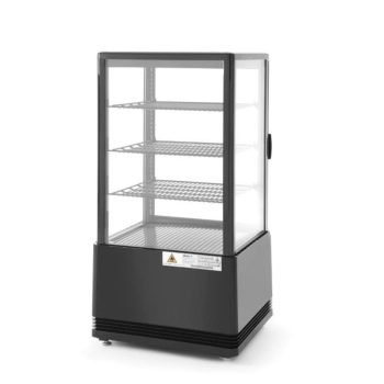  Witryna chłodnicza cukiernicza 3 półki 68L LED - czarna - zdj. dodatkowe 3