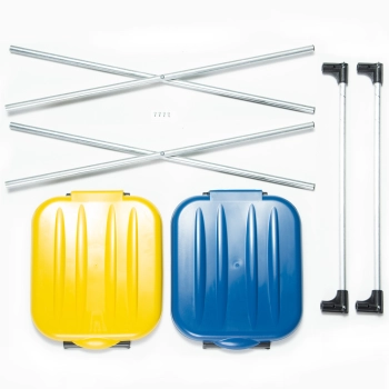  Stojak uchwyt na worki 120L na śmieci do segregacji - 2 rodzaje odpadków - zdj. dodatkowe 2