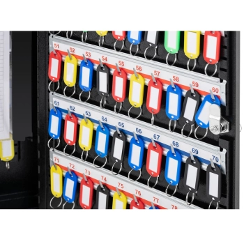  Szafka skrzynka organizer na klucze metalowa 80 kluczy + ZAWIESZKI - zdj. dodatkowe 2