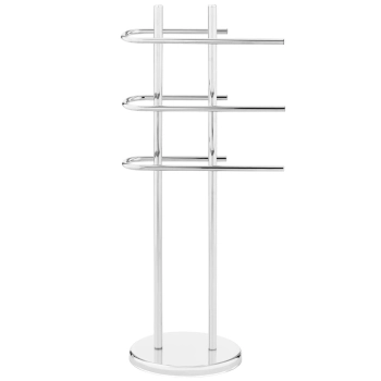  Stojak wieszak na 3 ręczniki wolnostojący podłogowy STAL CHROMOWANA - zdj. dodatkowe 1