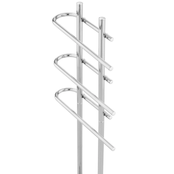  Stojak wieszak na 3 ręczniki wolnostojący podłogowy STAL CHROMOWANA - zdj. dodatkowe 2