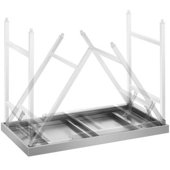  Stół ze stali nierdzewnej cateringowy składany 180 x 60 cm - zdj. dodatkowe 6