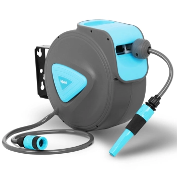  Wąż ogrodowy z automatycznym bębnem ściennym 10 m + 1 m 5/6'' - zdj. dodatkowe 1