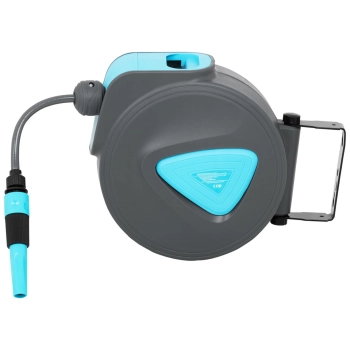  Wąż ogrodowy z automatycznym bębnem ściennym 10 m + 1 m 5/6'' - zdj. dodatkowe 2