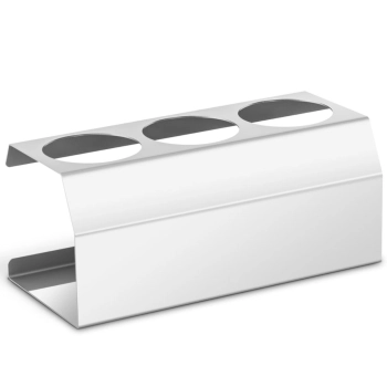  Stojak ekspozytor na butelki dyspensery do sosów stal nierdzewna 3x śr. 73 mm - zdj. dodatkowe 1