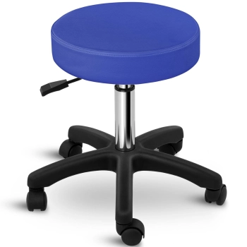  Taboret stołek hoker kosmetyczny obrotowy na kółkach Physa AVERSA niebieski - zdj. dodatkowe 1